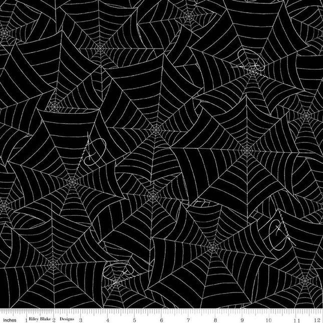 Costume Maker's Act II Web Black Cotton Fabric