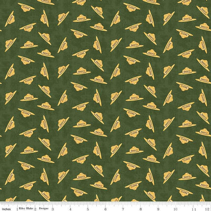 Friends of Smokey Bear Hat Toss Forest Cotton Fabric