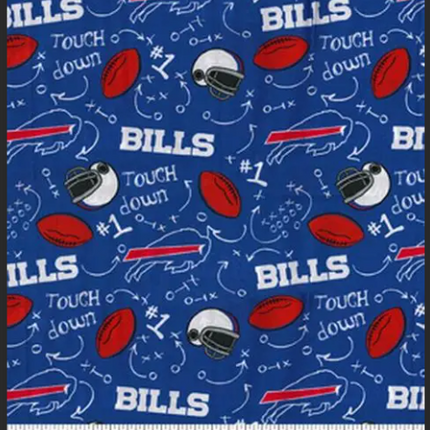 Buffalo Bills Touch Down 45" Wide Cotton Fabric