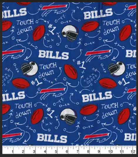 Buffalo Bills Touch Down 45" Wide Cotton Fabric