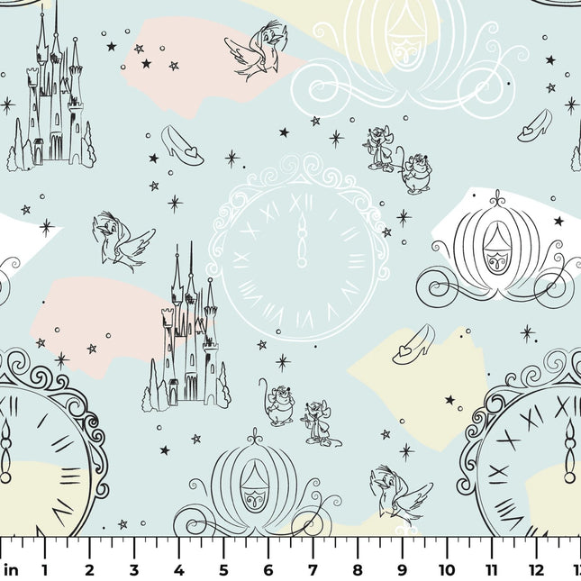 Cinderella Timeless Icons Cotton Fabric