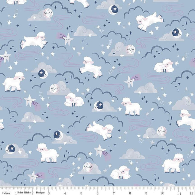 Pillowcase - Twinkle Little Star Main Blue Cotton