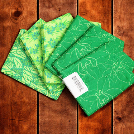 6 Fat Quarters - Evergreen Bloom Fat Quarter Bundle