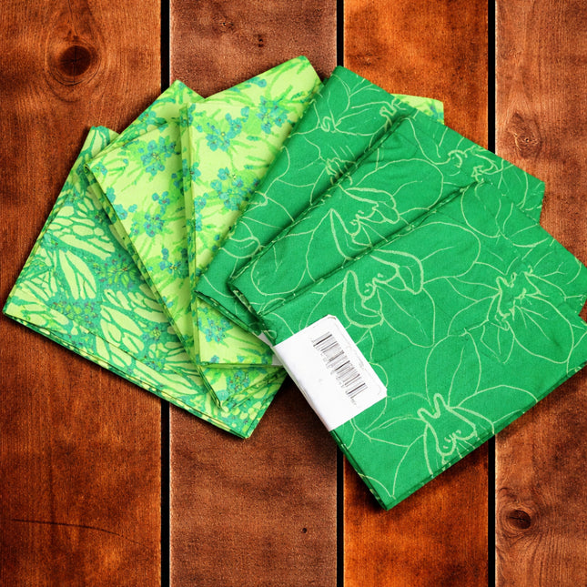 6 Fat Quarters - Evergreen Bloom Fat Quarter Bundle