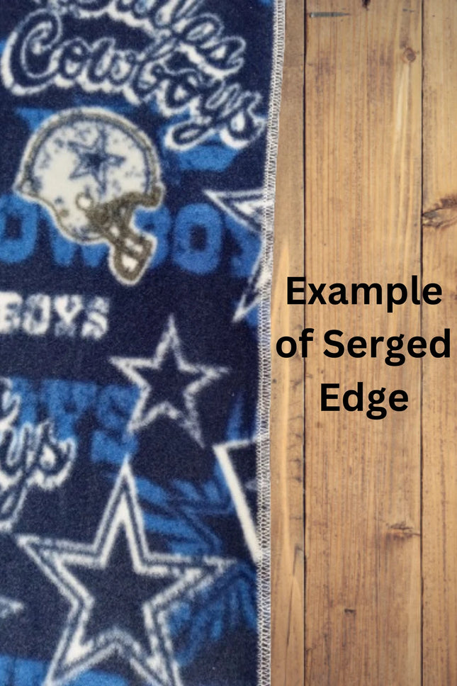 Handmade Single Layer 58"x 72" Fleece Throw Blanket "Assorted Solid ” 5 Bundle