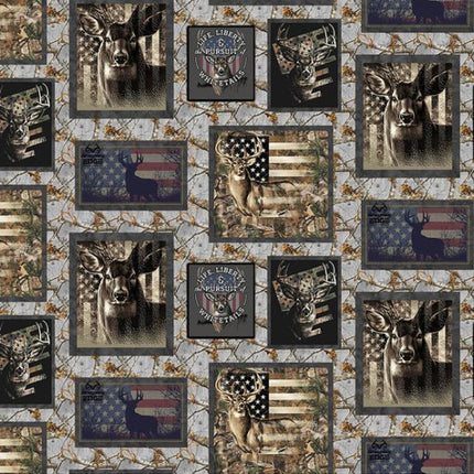 Realtree Patriotic Patch Cotton Fabric