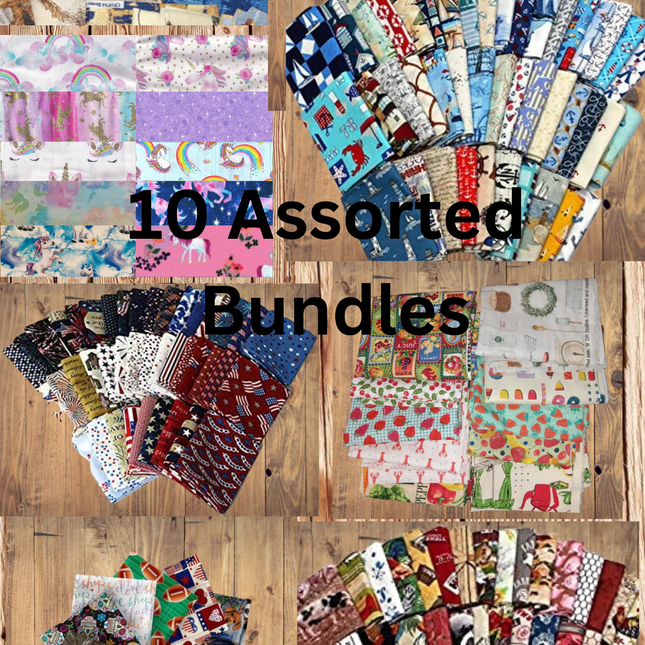 10 Fat Quarters - Assorted Fat Quarter Bundles Cotton (10 Bundles)