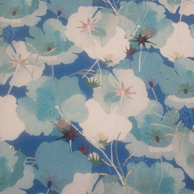 Beatrice Floral Blue Cotton Fabric