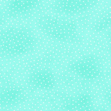 Pin Dot Turquoise Flannel Fabric