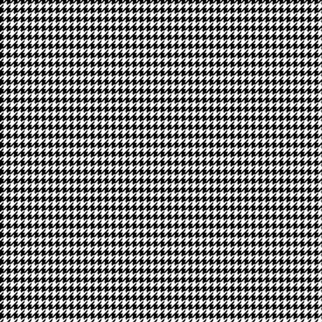 Checker Black Flannel Fabric