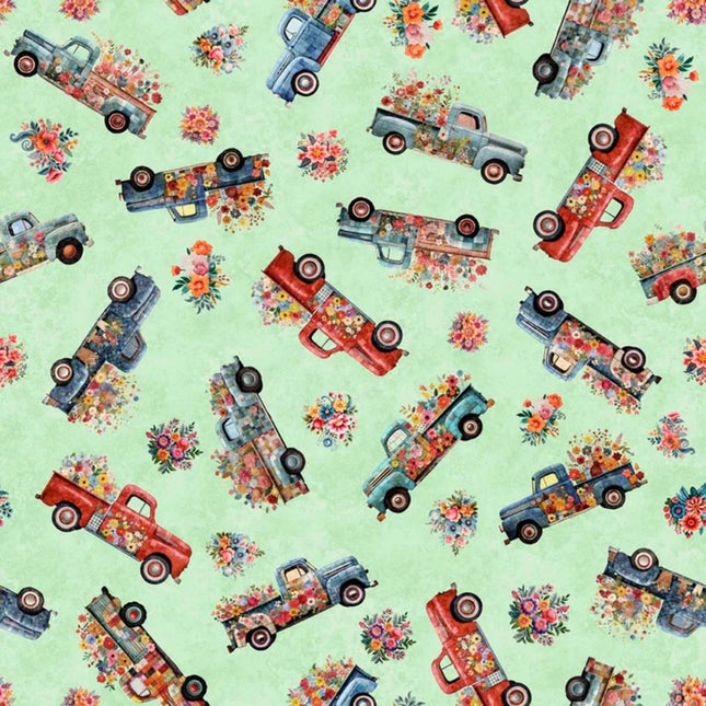 Pillowcase - Heartland Truck Toss Light Sage Cotton