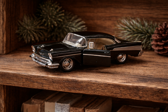 5" DIE-CAST 1957 Chevrolet Bel Air - Black