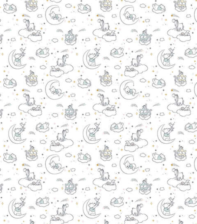 Winnie The Pooh Baby Friends Cotton Fabric