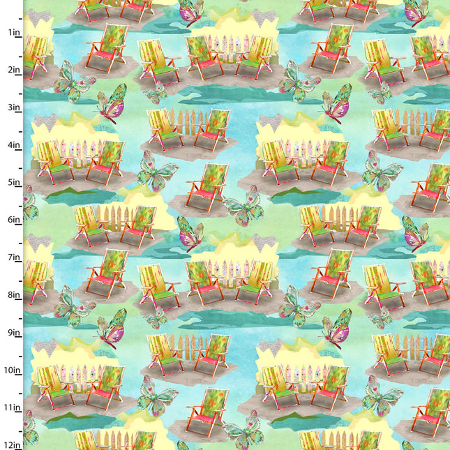 My Happy Place Chairs Cotton Fabric