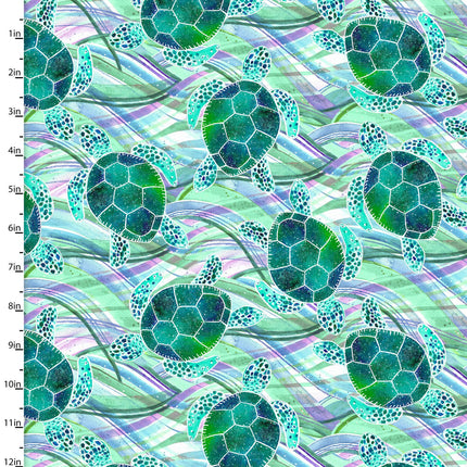 Seas the Day by 3 Wishes Flat Fold Assortment 22 Yard Bundle Cotton Fabric