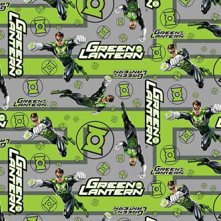 DC Green Lantern Fleece Fabric Precut 1.5 Yard