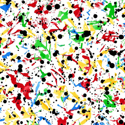 Paint Splat Comfy Flannel Fabric
