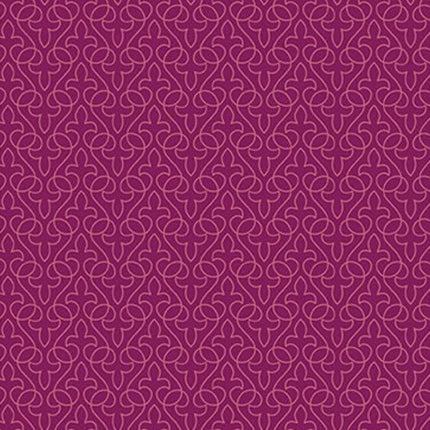 Little Witch Lace Magenta Cotton Fabric