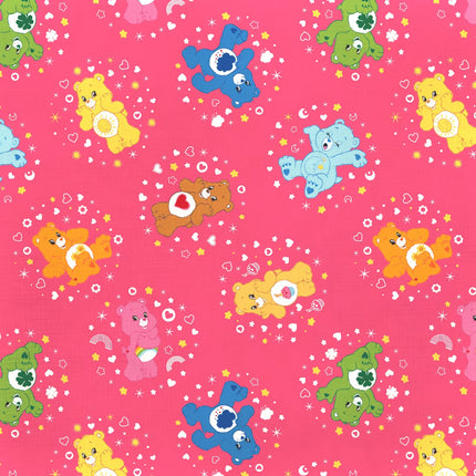 Care Bears Pink Belly Badge Cotton Fabric