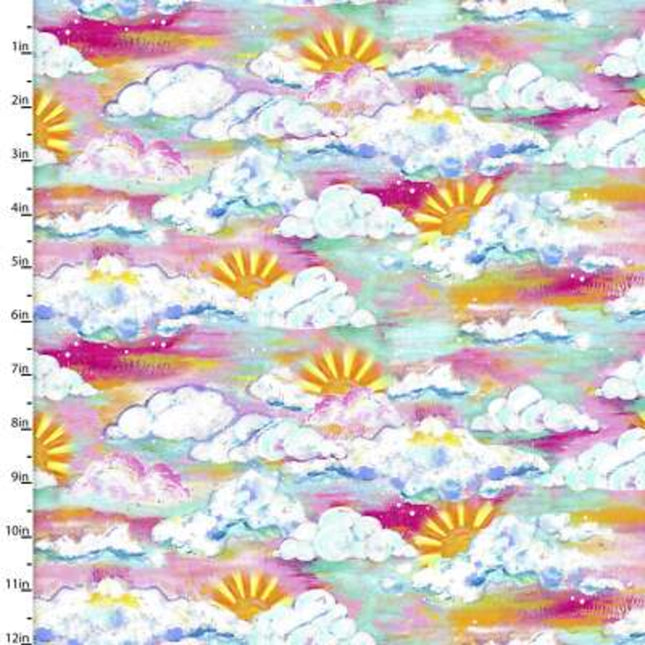 Seas The Day Sky Cotton Fabric