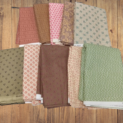 6 Fat Quarters -  Marcus Fabrics Fat Quarter Bundle