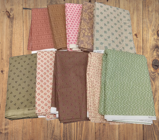 6 Fat Quarters -  Marcus Fabrics Fat Quarter Bundle