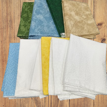 Assorted Patterns Vines, Floral, Plants Flat Fold Assortment 10 Yard Bundle Cotton Fabric