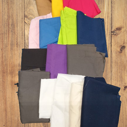 Assorted Solid Cotton Fabric - 3 lb Scrap Bundle