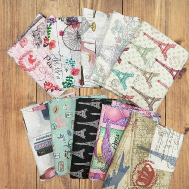 Assorted Paris Fashion Fabric - 1 lb Scrap Bundle