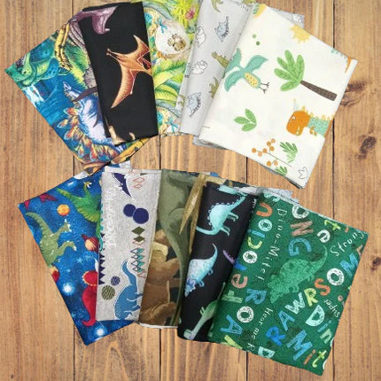Assorted Dinosaurs Fabric - 1 lb Scrap Bundle