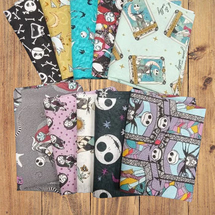 Assorted Nightmare Before Christmas Fabric - 1 lb Scrap Bundle