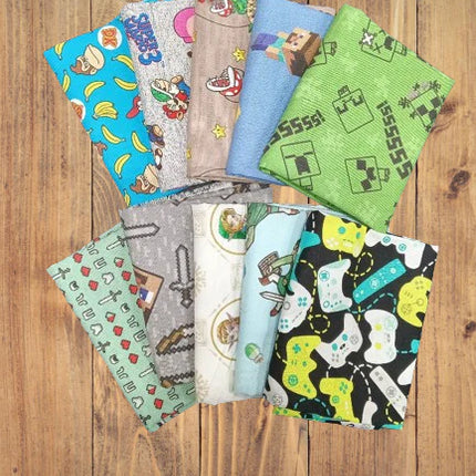 10 Half Yards  -Assorted Video Game Half Yard Bundle