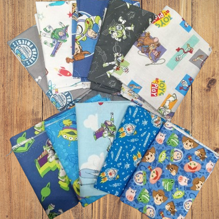 10 Fat Quarters - Assorted Woody and Friends Fat Quarter Bundle