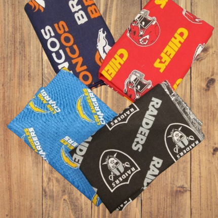 4 Fat Quarters - AFC West NFL Fat Quarter Bundle
