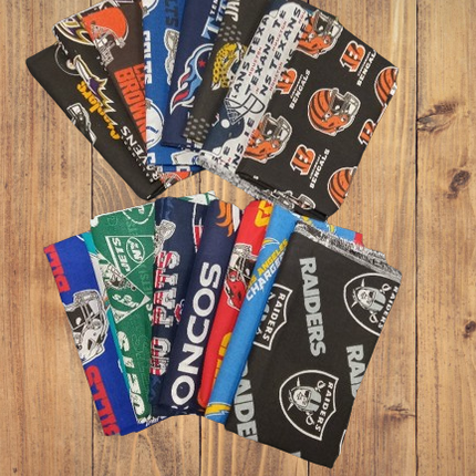 16 Fat Quarters - AFC NFL Fat Quarter Bundle