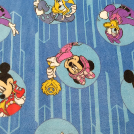Mickey and Friends Racing Team Fleece Fabric