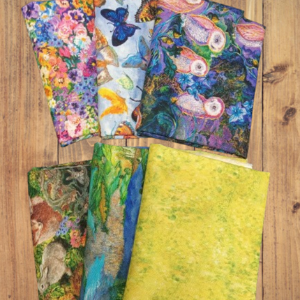 6 Fat Quarters -  Assorted Love is All Around Fat Quarter Bundle