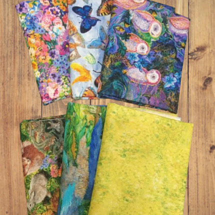 6 Half Yards  -Assorted Love is All Around Half Yard Bundle