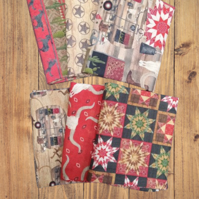 Assorted Hold Your Horses Flat Fold Assortment 18 Yard Bundle Cotton Fabric