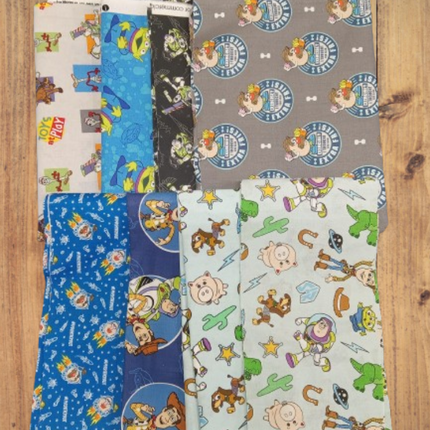 Assorted Woody and Friends Fabric - 1 lb Scrap Bundle