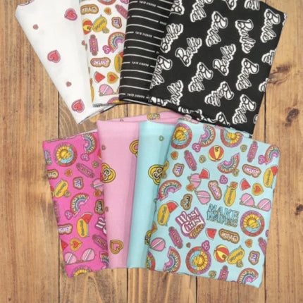 Assorted Barbie Flat Fold Assortment 16 Yard Bundle Cotton Fabric