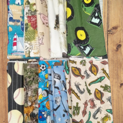 Assorted Novelty Flannel Fabric - 1 lb Fat Quarter Bundle