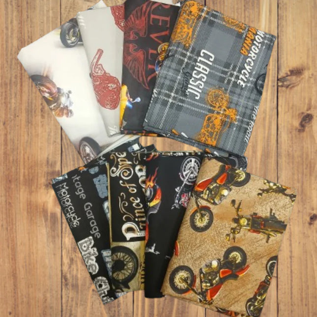Assorted Motorcycle Fabric - 1 lb Scrap Bundle
