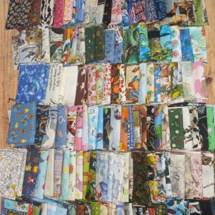 Assorted Novelty Flat Fold Assortment Yard Bundle Cotton Fabric