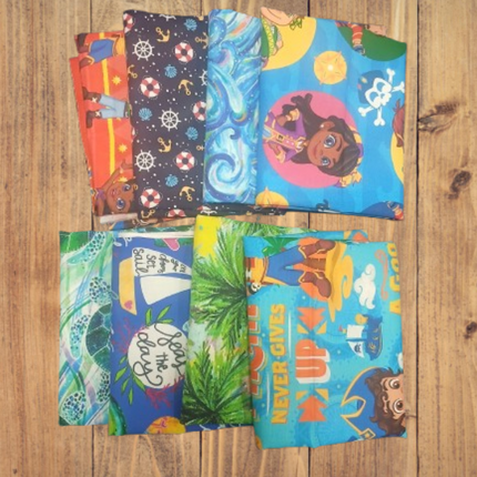 8 Fat Quarters -  Assorted Santiago of the Sea Fat Quarter Bundle