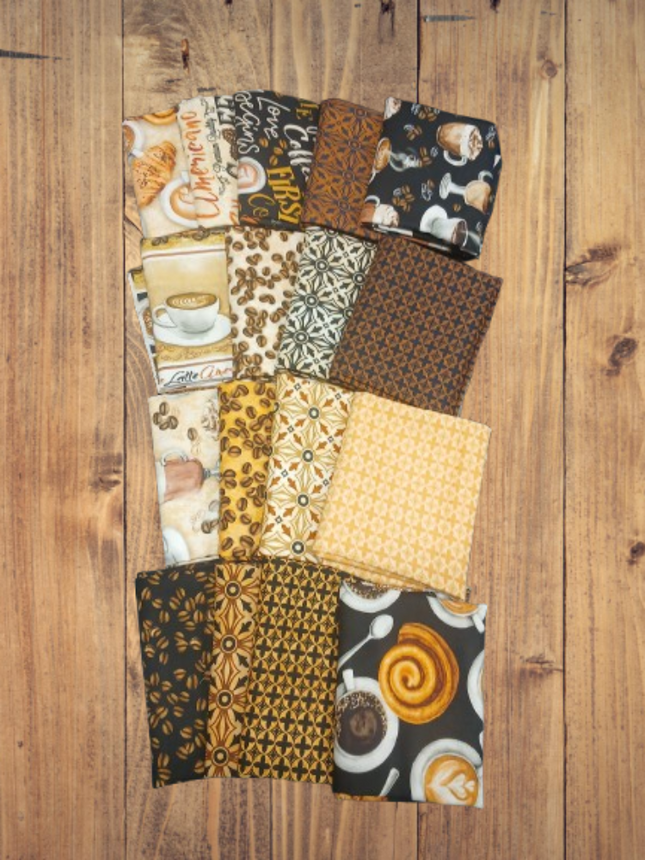 For the Love Of Coffee 17 Fat Quarter Bundle