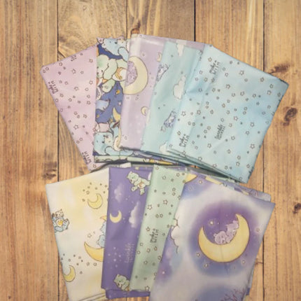 Assorted Care Bears Make A Wish Flat Fold Assortment 18 Yard Bundle Cotton Fabric