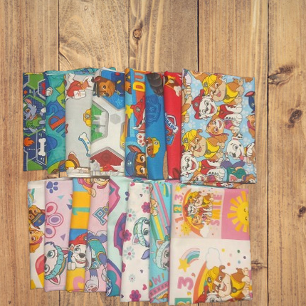 Assorted Paw Patrol Flat Fold Assortment 16 Yard Bundle Cotton Fabric