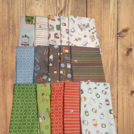 15 Fat Quarters - Thomas & Friends™ Sodor Railway Fat Quarter Bundle