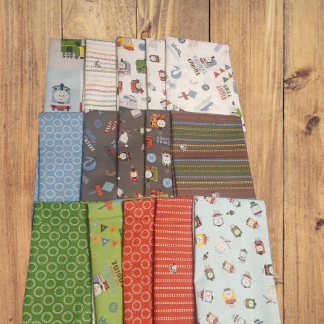 15 Fat Quarters - Thomas & Friends™ Sodor Railway Fat Quarter Bundle